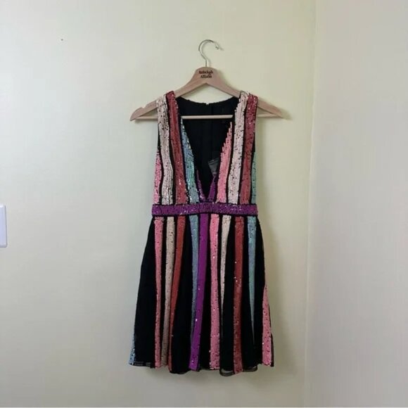 NWT Revolve X by NBD Yaya Dress in Pastel Clouds Sequin Dress in SIZE XS - Picture 4 of 12